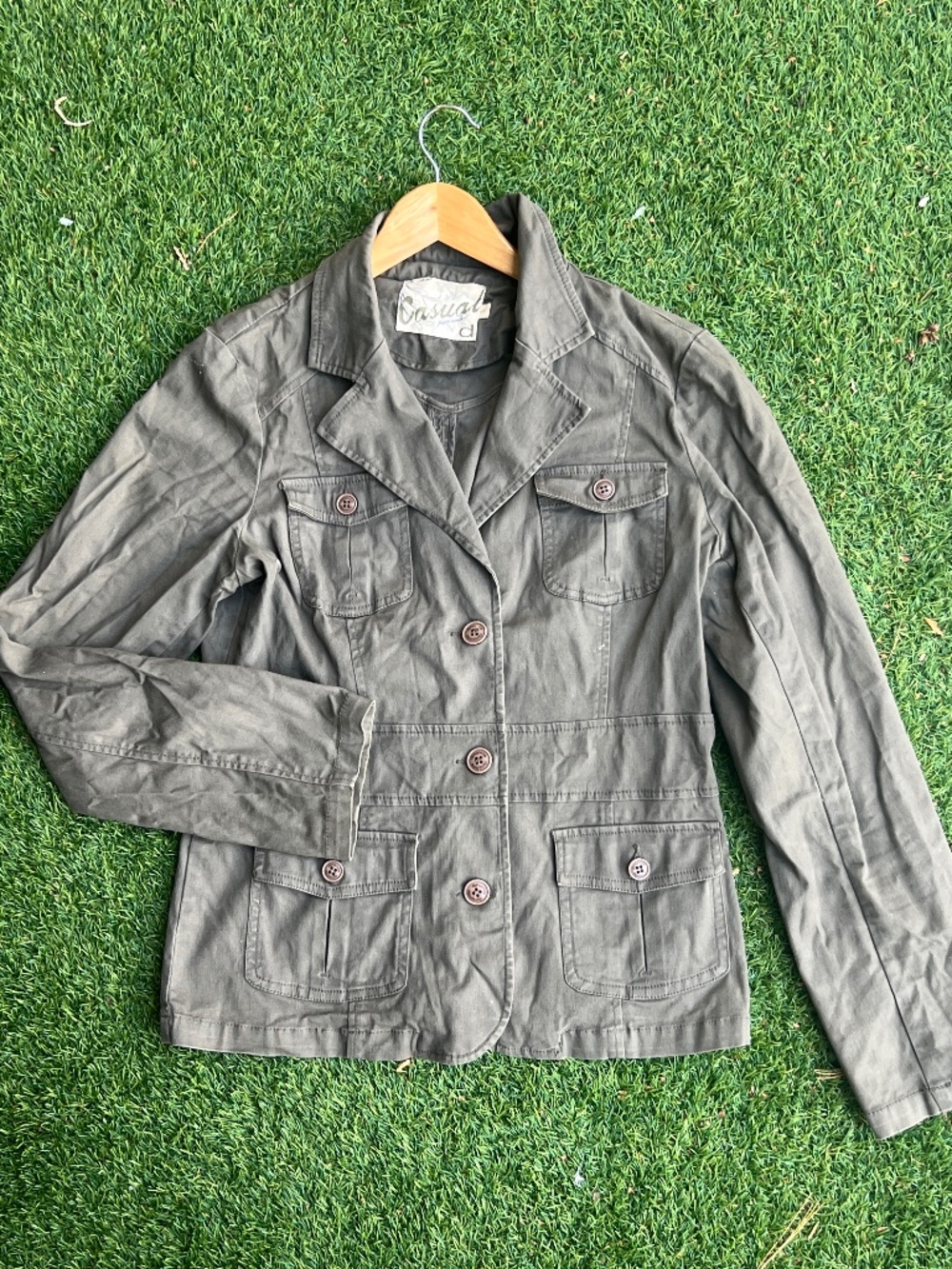 Dynamite Olive Green Safari Utility Jacket – Size L